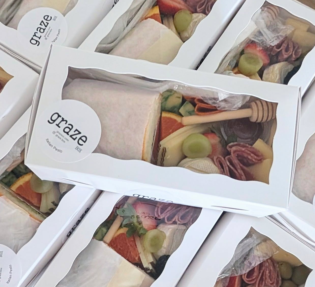 Italian Pesto Half Sandwich & Charcuterie Box
