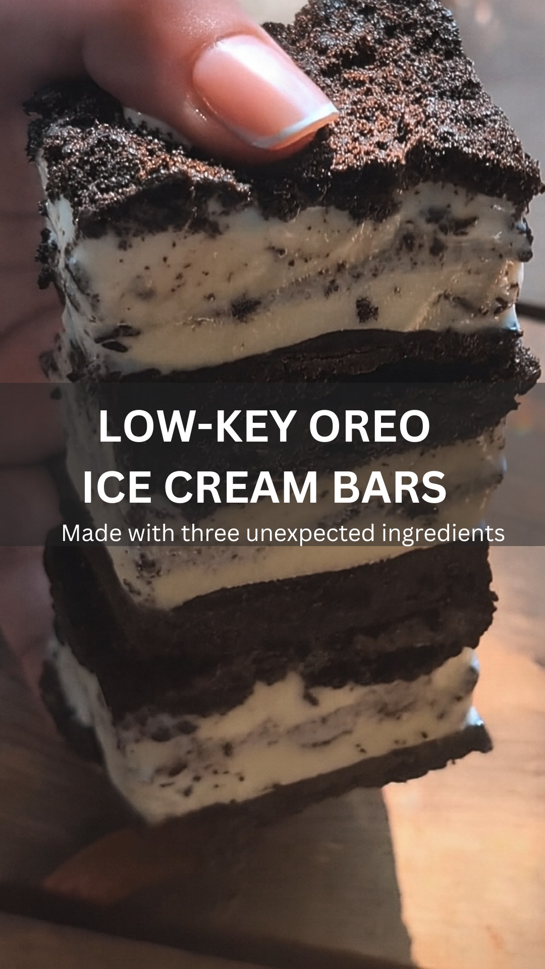 Low-Key Ice Cream Bars | Made with three unexpected ingredients